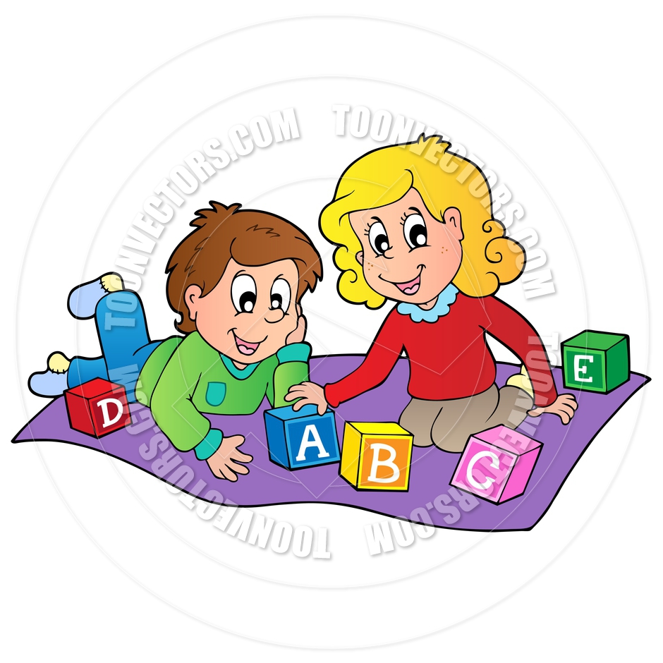 playing kids cartoon